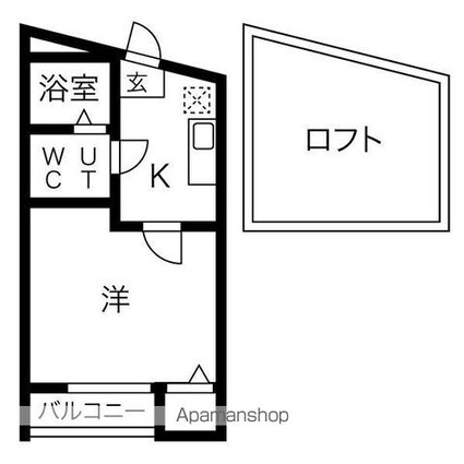 ストロベリーキャンドル[1K/20.43m2]の間取図