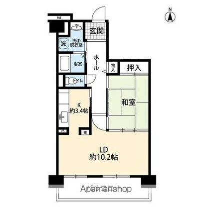 コーポレート船堀[1LDK/52.25m2]の間取図