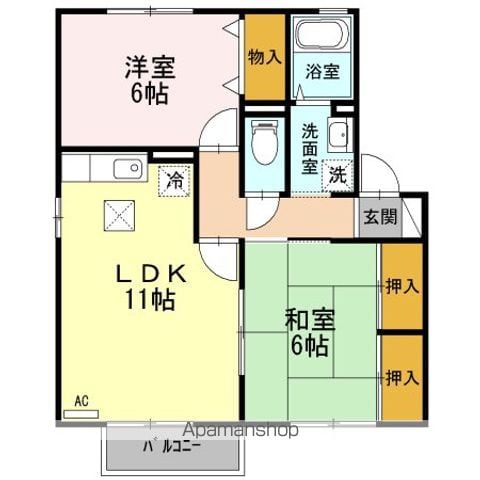 メゾンオークの間取り写真