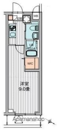 レオーネ板橋本町Ⅱ[1K/26.7m2]の間取図