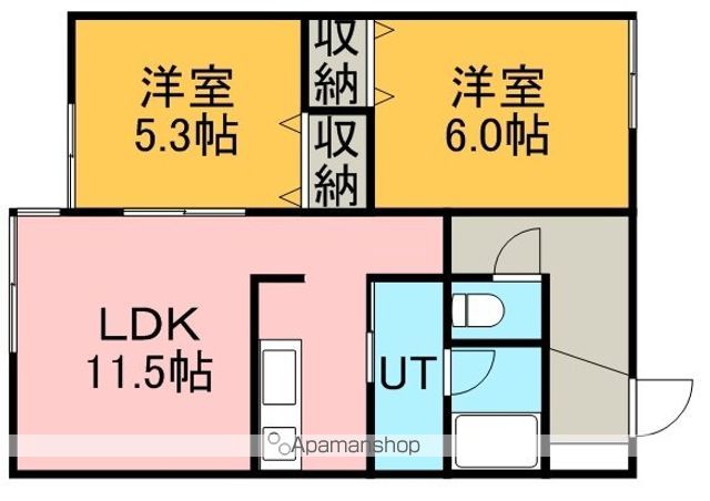 メゾン新富の間取り写真