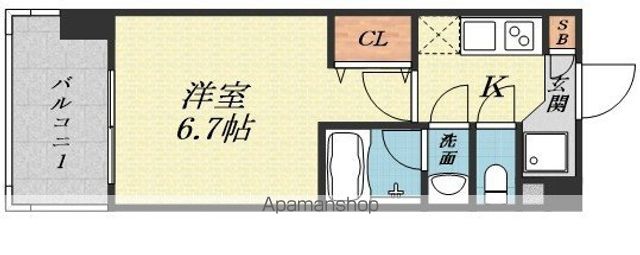 レジディア新大阪の間取り写真