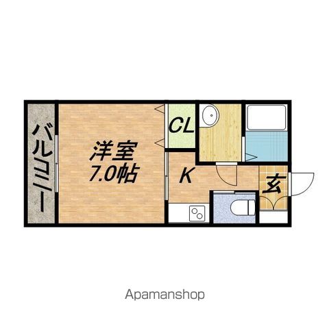 パレスハナテンIの間取り写真