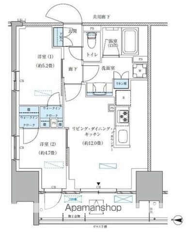 パークアクシス西大島コンフォートスクエアの間取り写真