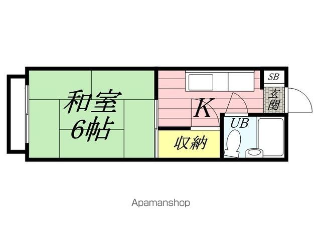 コーポ難波の間取り写真