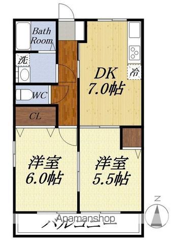 ヤマユウハウス徳光の間取り写真