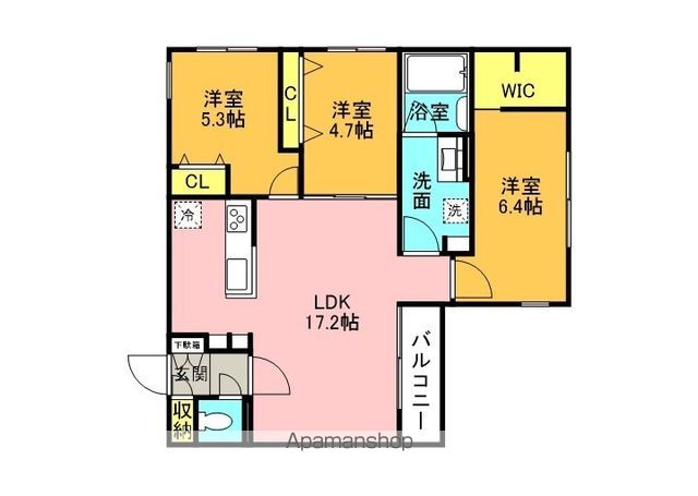 HIGH RESIDENCE YAMAHANAの間取り写真