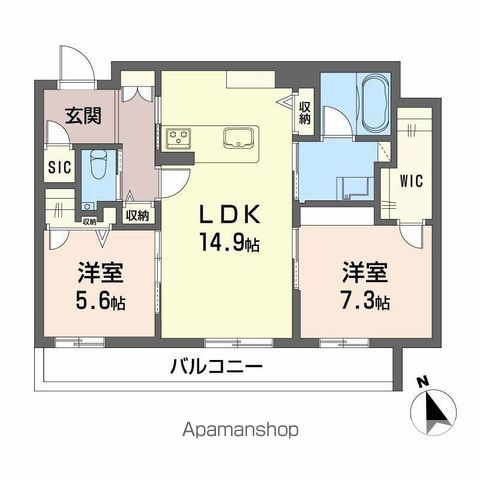 プレミアス赤坂けやき通りの間取り写真