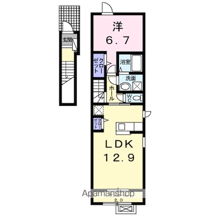 ラ　ラ　プラント[1LDK/52.13m2]の間取図
