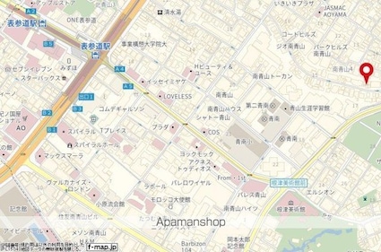 東京都港区南青山４丁目[1R/24.22m2]の配置図