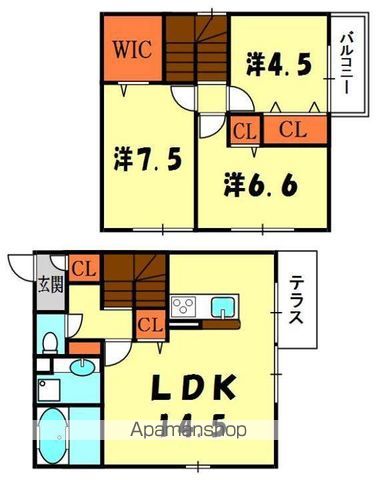 ベルセゾンの間取り写真