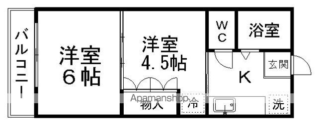 イーグルハイツ錦町の間取り写真