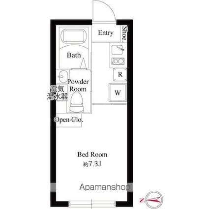 プラチナフォルム成城[1R/17.28m2]の間取図