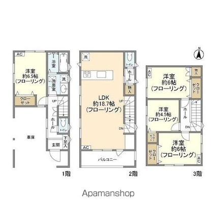 Ｋｏｌｅｔ千川０２[4LDK/99.63m2]の間取図