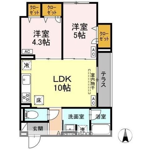 セレスティア北小岩Vの間取り写真