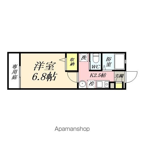 カーム広瀬町B棟の間取り写真