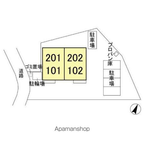 ビューテラス 202 ｜ 千葉県千葉市中央区矢作町887（賃貸アパート2LDK・1階・63.66㎡） その4