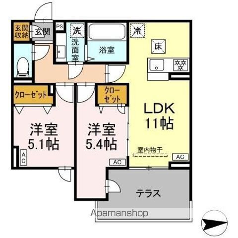 オルテンシアの間取り写真