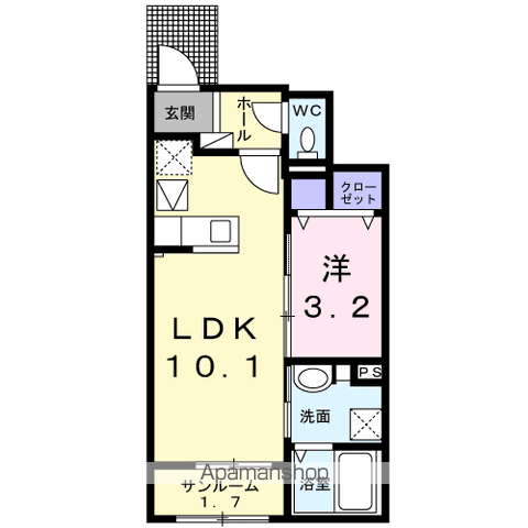 OURCITY丸亀 IIIの間取り写真