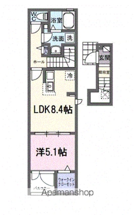 サンフィールド[1LDK/38.81m2]の間取図