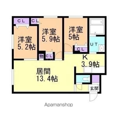 GRAN LUZ手稲富丘の間取り写真