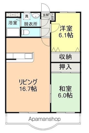 Ｍ・ＮＯＺＯＭＩ[2LDK/63.17m2]の間取図