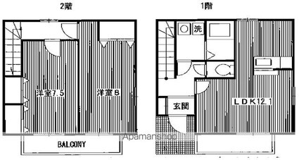 セピアコート[2LDK/68.7m2]の間取図
