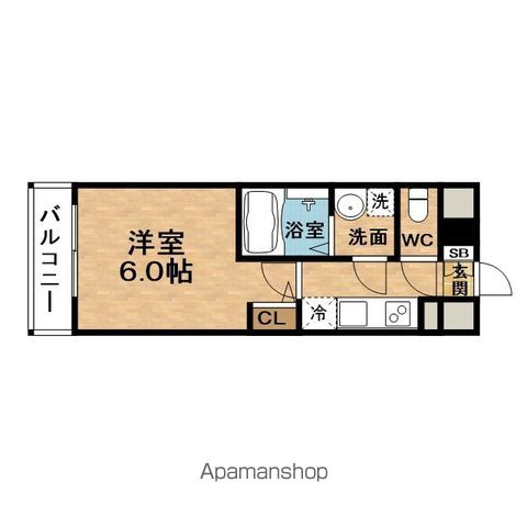 ESLEADRESIDENCE大阪福島FRONTの間取り写真