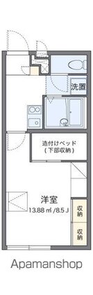 レオパレスハロー　ハッシー[1K/23.18m2]の間取図