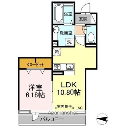 ソフィアハイツ[1LDK/41.1m2]の間取図