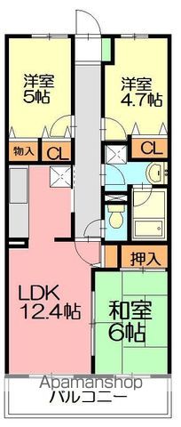 湘南山の手マンションの間取り写真
