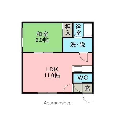 イーグル常盤の間取り写真