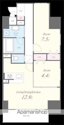 Ｅｖｅｒｇａｒｄｅｎ[2LDK/57.34m2]の間取図