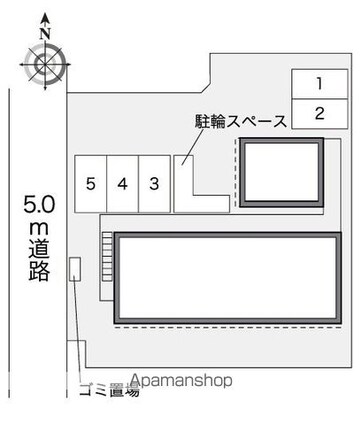 レオパレスカトレア[1K/19.87m2]の配置図