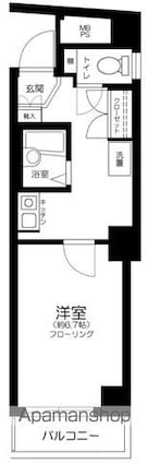 ロイヤルアメニティー巣鴨[1K/25.12m2]の間取図
