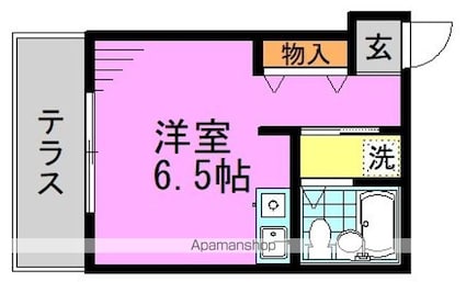 高円寺南ハウス[1R/16.36m2]の間取図