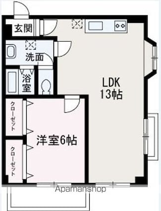 ステラハウス成増[1LDK/48.1m2]の間取図