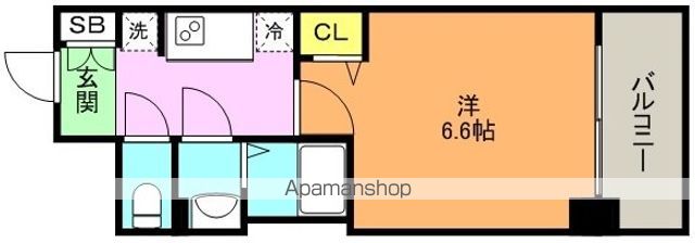プレサンス THE 神戸の間取り写真