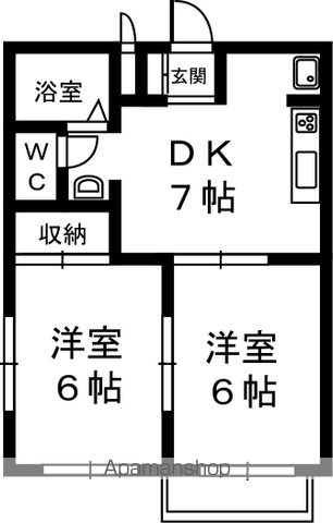 コーポ下石田IIIの間取り写真
