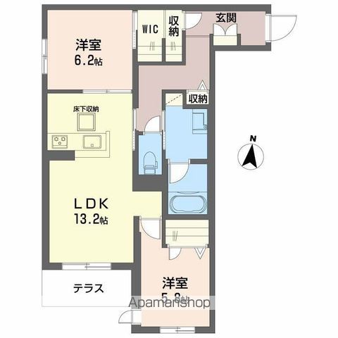 シャーメゾン クレスティークの間取り写真