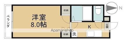 エクセレント・マンション[1K/25m2]の間取図
