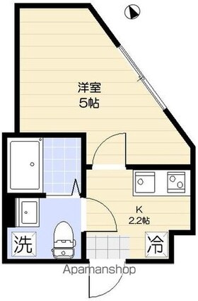 パークサイド東武練馬[1K/16.68m2]の間取図