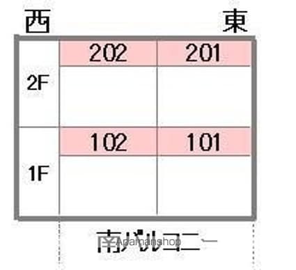 ユキエル堀江[1LDK/35.61m2]の配置図