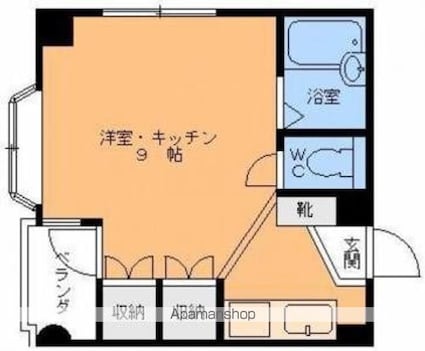 メゾン森田[1R/22m2]の間取図