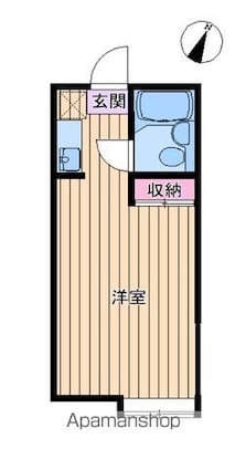 東京都葛飾区亀有３丁目[1R/14.28m2]の間取図