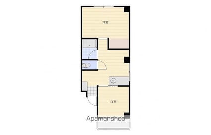 神崎ビル[2DK/37.46m2]の間取図