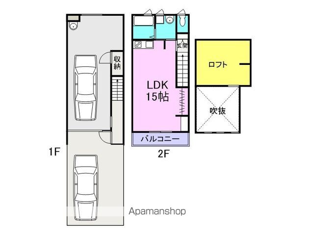 K−GARAGE 猪名寺の間取り写真