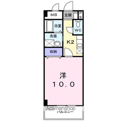 エス・ポールト[1K/30.11m2]の間取図