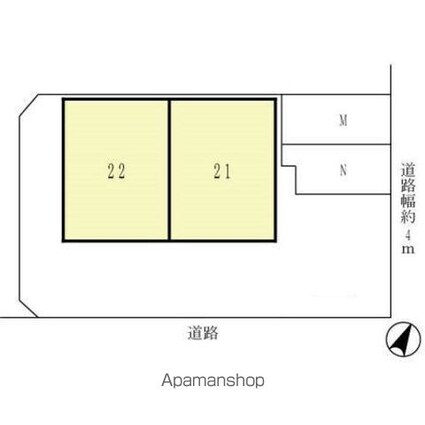 ＲＡＳＩＳ大海Ⅱ[1LDK/40.5m2]の配置図
