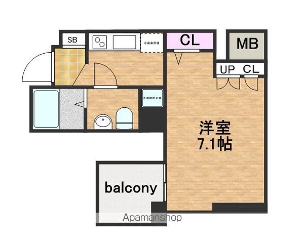 アドバンス心斎橋ラシュレの間取り写真